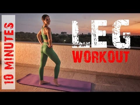10 min Leg Workout at Home for Women