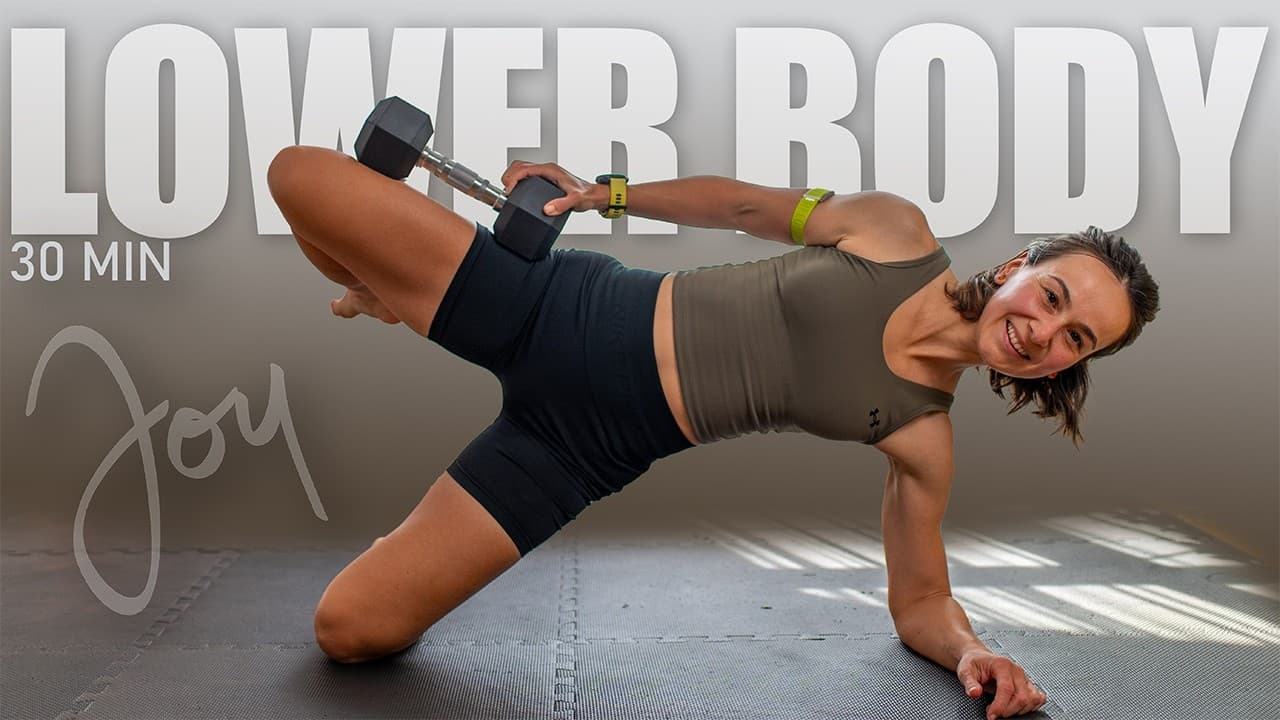30 Min GLUTES and HAMSTRING Workout with Dumbbells