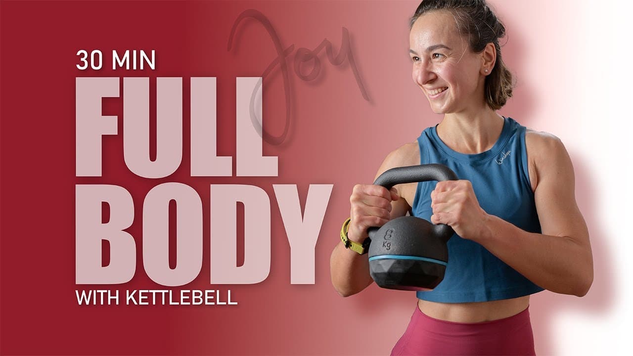 30 Min FULL BODY Kettlebell Workout - No talking