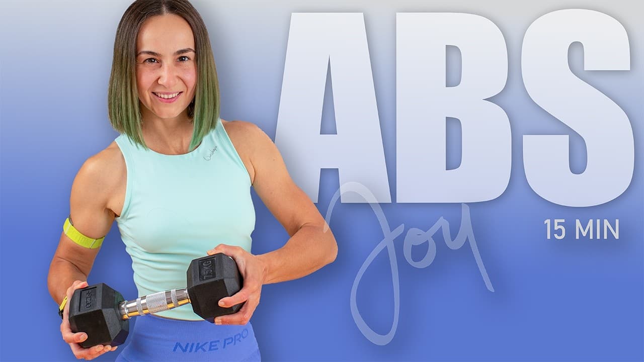 15 Min ABS Workout with One Dumbbell