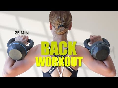 25 Min BACK Workout with Kettlebells