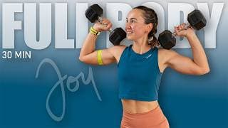 30 Min Sculpt Program Day 12 Dumbbell Super Sets | FULL BODY Workout workout thumbnail