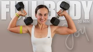 30 Min Sculpt Program Day 1 | No Squats or Lunges Dumbbell Superset | FULL BODY Workout workout thumbnail