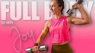 30 Min Sculpt Program Day 15 Supersets with Dumbbells | FULL BODY Workout workout thumbnail