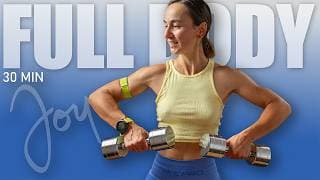 30 Min Sculpt Program Day 10 Dumbbell Super Sets | FULL BODY Workout workout thumbnail