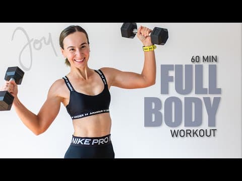 60Min FULL BODY Workout | STRENGTH and FUNCTIONAL MOBILITY thumbnail